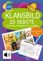 Vorschau - Stundenentwürfe - Klangbild 10 Gebote Grundschule- zuhören, erkennen & zuordnen | Moses 10 Gebote | Religion Grundschule | Religionsunterricht | Vertretungsstunde - Deckblatt