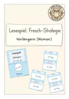 Vorschau - Spiele - Lesespiel zur Auslautverhärtung: Fresch-Strategie Verlängern (Nomen) (Kl. 2/3) - Deckblatt