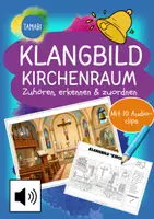 Vorschau - Stundenentwürfe - Klangbild Kirchenraum Grundschule - zuhören, erkennen & zuordnen | Gegenstände in der Kirche & der Heiligen Messe | Religion Grundschule | Kirche | Kirchenraum | Heilige Messe | Religionsunterricht | Vertretungsstunde - Deckblatt
