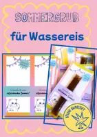 Vorschau - Anderer Materialtyp - Sommergruß für Wassereis Feriengruß mit Katze - Deckblatt