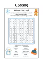Vorschau - Arbeitsblätter - Winter-Suchsel - 14 Begriffe inklusive Lösungsblatt - Seite 2