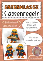 Vorschau - Anderer Materialtyp - Klassenregeln Entenklasse Klassentier Ente - Deckblatt