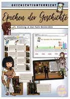 Vorschau - Arbeitsblätter - Epochen der Geschichte (Einstieg in das Fach GE) - Deckblatt