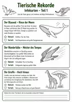 Vorschau - Arbeitsblätter - Tierische Fähigkeiten II – 4 Vertretungsstunden zu Rekorden, Kommunikation, Baumeistern und Tarnung - Seite 3