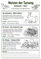 Vorschau - Arbeitsblätter - Meister der Tarnung – Wie Tiere sich verstecken und schützen - Seite 3