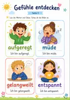 Vorschau - Fördermaterial/Inklusion - Gefühle entdecken – 40 Gefühlskarten für die Grundschule - Seite 1