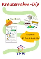 Vorschau - Arbeitsblätter - Kräuterrahm-Dip - Sketchnotes-Rezept mit Erklärvideo - Deckblatt