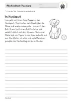 Vorschau - Arbeitsblätter - 4 Abschreibtexte: Haustiere (Klasse 2, 3, 4) Schreiben üben - Seite 2