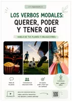 Vorschau - Arbeitsblätter - Spanische Modalverben – Differenziertes Material zu querer, poder und tener que - Deckblatt