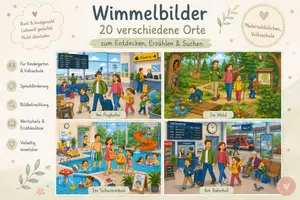 Vorschau - Poster - 20 verschiedene Wimmelbilder an verschiedenen Orten - Deckblatt