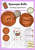 Vorschau - Arbeitsblätter - Synonym Rolls - Wortschatztraining mit Zimtschnecken - Deckblatt