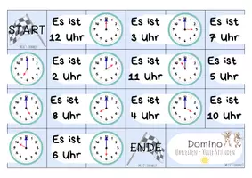 Vorschau - Spiele - Uhrzeiten - Domino : Volle Stunden - Seite 2
