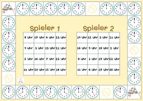Vorschau - Stationenlernen - Uhrzeiten - Bingo : Volle Stunden - Seite 2