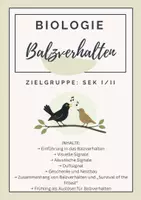 Vorschau - Arbeitsblätter - Materialpaket "Verhaltensbiologie" – Lernen, Prägung, Balzverhalten, Mimikry, Mimese und Symbiose - Seite 1