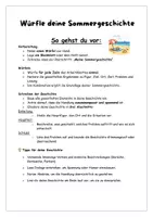 Vorschau - Stundenentwürfe - Eine Sommergeschichte würfeln - Kreatives Schreiben - Würfelgeschichte - Seite 2