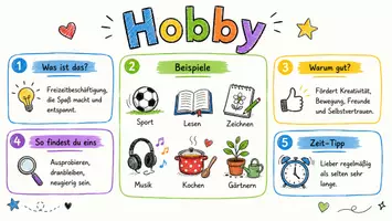 Vorschau - Arbeitsblätter - Lernposter + Arbeitsblätter zum Thema "Hobby" + Lösung & MP3 + Mindmap + Infografik - Seite 2