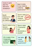 Vorschau - Arbeitsblätter - Schuljahresrückblick & Sommerpläne – 24 Sprechkarten für den Italienischunterricht (Speed-Dating & Spiele) - Seite 3