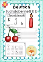 Vorschau - Arbeitsblätter - Miniheft zum Buchstaben K k - Deckblatt