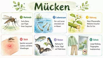 Vorschau - Arbeitsblätter - Arbeitsblatt "Mücken" + Onlineübung & MP3 + Infografik - Seite 2