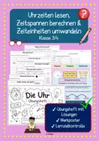 Vorschau - Stundenentwürfe - Uhrzeit, Zeit und Zeitspannen - Deckblatt