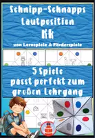 Vorschau - Stationenlernen - 5 Himmel und Hölle Spiele zur Lautposition K - Lauterkennung und phonologische Bewusstheit spielerisch fördern - Buchstabe der Woche - Deckblatt