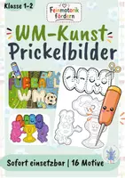 Vorschau - Mal- und Bastelvorlagen - WM Kunst Fußball 2026 - Prickelbilder für das Fenster - Deckblatt