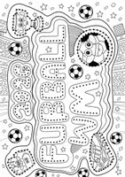 Vorschau - Mal- und Bastelvorlagen - WM Kunst Fußball 2026 - Prickelbilder für das Fenster - Seite 2