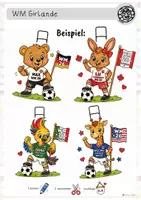 Vorschau - Arbeitsblätter - WM Kunst Girlande 2026 – 47 Motive zum Basteln, Anmalen & Dekorieren | Klasse 1–4 - Seite 1