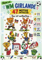 Vorschau - Arbeitsblätter - WM Kunst Girlande 2026 – 47 Motive zum Basteln, Anmalen & Dekorieren | Klasse 1–4 - Seite 3
