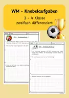 Vorschau - Arbeitsblätter - WM - Knobelaufgaben Sachaufgaben 1 - Deckblatt