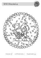 Vorschau - Arbeitsblätter - WM Kunst Fußball 2026 - Ausmalbilder - Mandala - Kunst Grundschule Klasse 1-4 - Seite 3