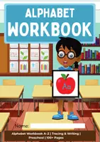 Voorbeeld - Alphabet Workbook A–Z – Black and White Tracing Worksheets - Pagina 1