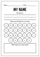 Voorbeeld - Alphabet Workbook A–Z – Black and White Tracing Worksheets - Pagina 2
