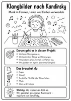 Vorschau - Arbeitsblätter - Kunst Kandinsky Klangbilder Klasse 1-6 - Seite 1