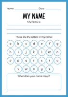 Voorbeeld - Alphabet Workbook A–Z – Color Tracing Worksheets - Pagina 2