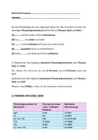 Vorschau - Arbeitsblätter - Latein-Formenlehre (Personalpronomina + esse; Grammatik + Übungen) - Seite 3