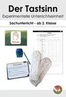 Vorschau - Arbeitsblätter - Der Tastsinn - experimentelle Unterrichtsstunde (ab 2. Klasse) - Deckblatt