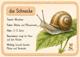 Vorschau - Arbeitsblätter - Wiese Wissenskarten - Tiere & Pflanzen - 1. - 4. Klasse - Seite 1