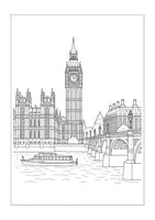 Vorschau - Mal- und Bastelvorlagen - England Ausmalbilder für den Englischunterricht - Seite 2