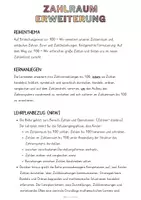 Vorschau - Unterrichtsreihen - Materialpaket: Zahlraumerweiterung bis 100 - Unterrichtsreihe, UB-Stunde und Material - Seite 1