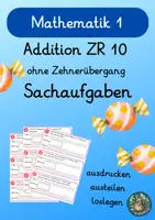 Vorschau - Arbeitsblätter - Materialpaket: Sachaufgaben-Paket Addition Klasse 1 - Seite 1