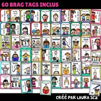 Aperçu - Cartes / Images - Brag Tags / étiquettes de récompense / gestion de classe - Page 1