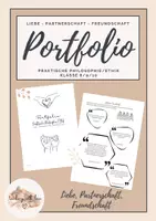 Vorschau - Unterrichtsreihen - Portfolio Liebe, Partnerschaft, Freundschaft Philosophie/Ethik 8,9,10 - Deckblatt