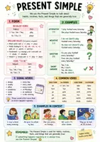 Vorschau - Stationenlernen - Englisch - All Tenses Merkblätter + Fächer - Seite 1