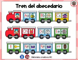 Vista previa - Decoración del aula - TREN DEL ABECEDARIO - Portada