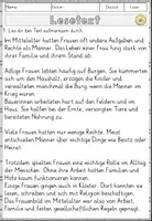 Vorschau - Arbeitsblätter - Leseverständnis Sachtexte Das Frauenbild im Mittelalter (Klasse 4–6) mit Arbeitsblättern - Seite 2