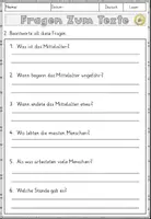 Vorschau - Arbeitsblätter - Leseverständnis - Einführung ins Mittelalter Lesetexte mit Fragen und Arbeitsblättern (Klasse 4–6) - Seite 3