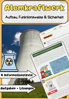 Vorschau - Arbeitsblätter - Das Atomkraftwerk: Aufbau, Kernspaltung & Atommüll - Deckblatt