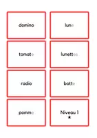 Aperçu - Jeux - Bingo de lecture (Niveau 1) - Page 2