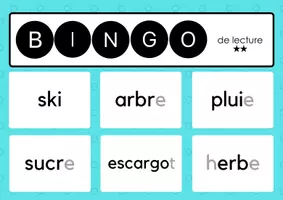 Aperçu - Jeux - Bingo de lecture (niveau 2) - Page 3